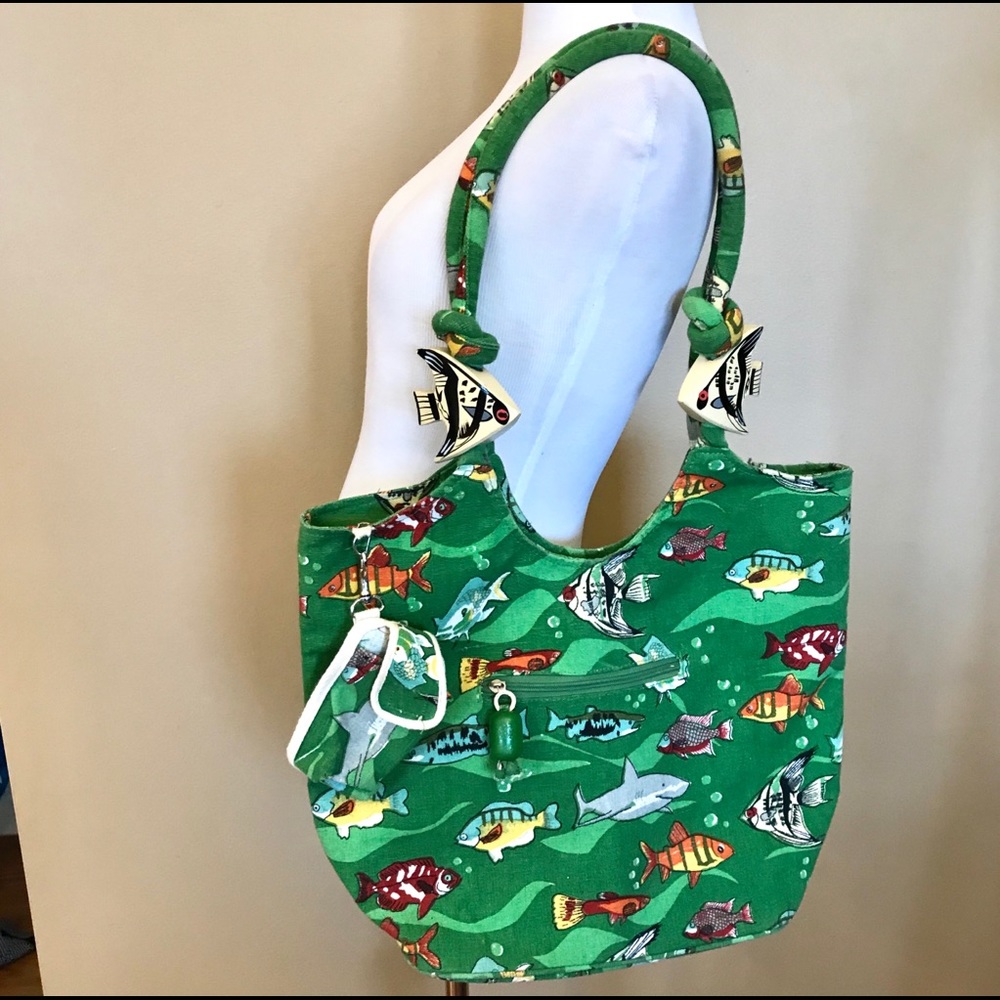 Green Fish Shoulder Bag